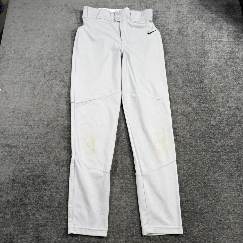 Nike Team Engineered Baseball Pants Mens Small Grey Athletic Uniform Pants